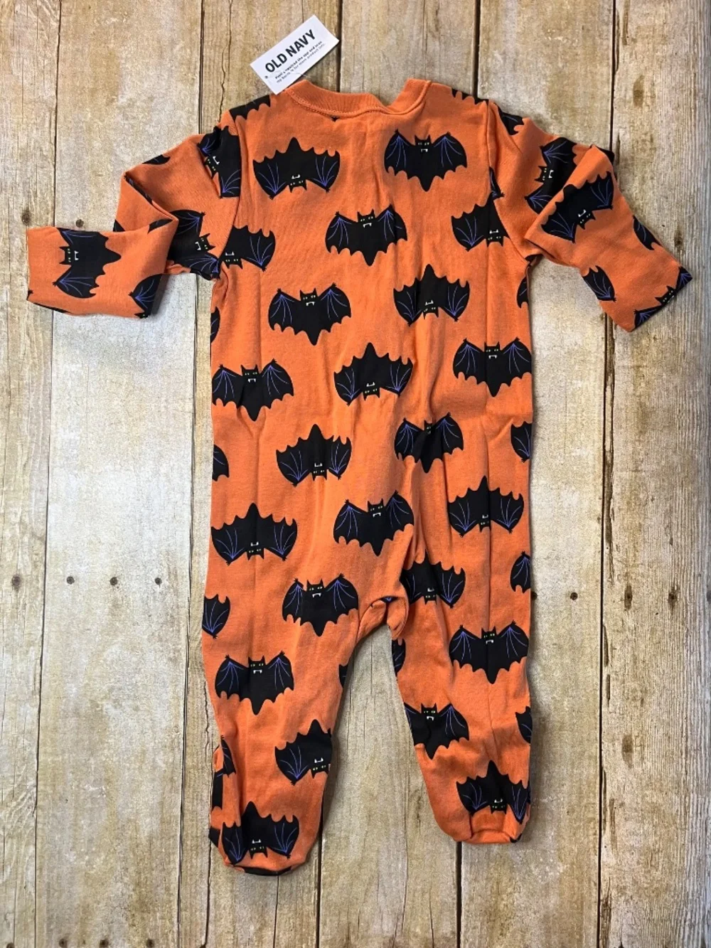 Old Navy Baby Halloween Footed Pajamas 6-9 Months Zip Front 1 Piece NWT